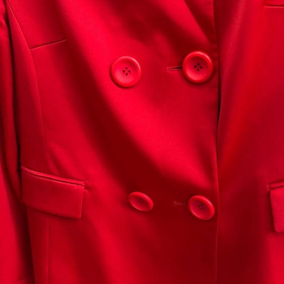 Elegant Red Double-Breasted NYGARD collection Pea Coat - Picture 3 of 6